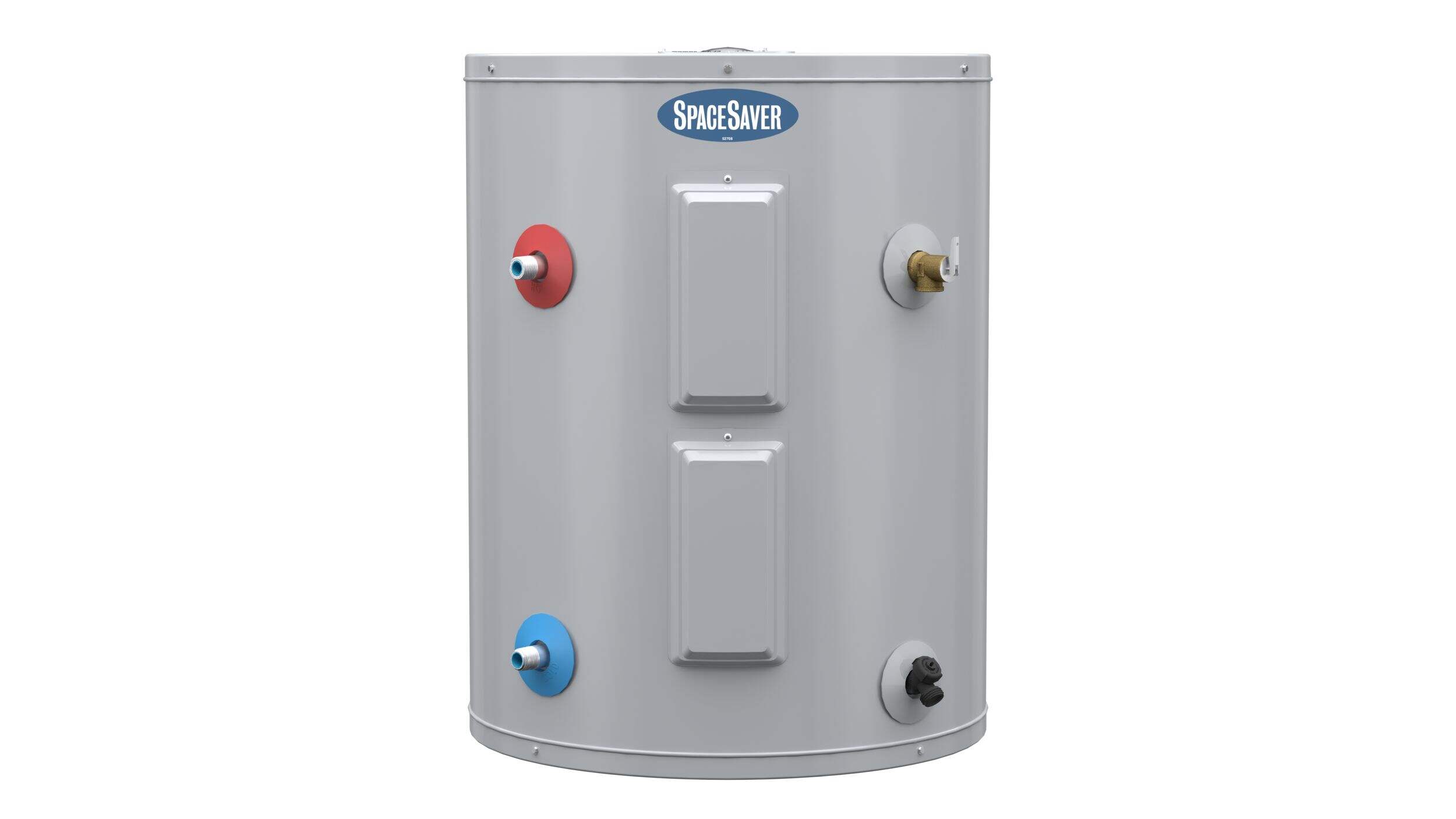 Chauffe-eau électrique Moffat SS630SSEBN-30, entrée par le bas, 3 000 W, 108 l, métallique Front_Flat