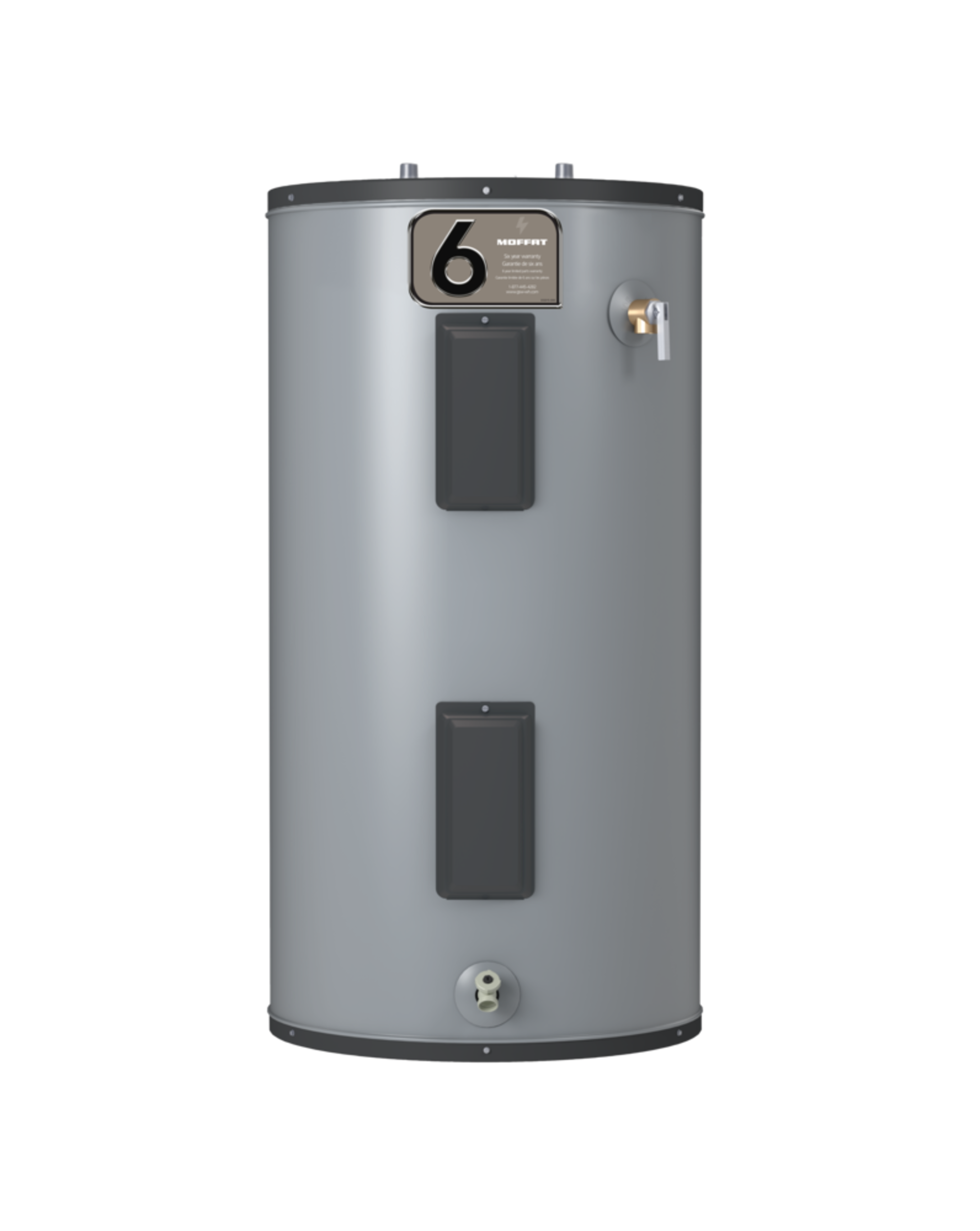 Moffat G680TDE-45 4500W 284-L Top-Entry Electric Water Heater, Metallic Front_Flat