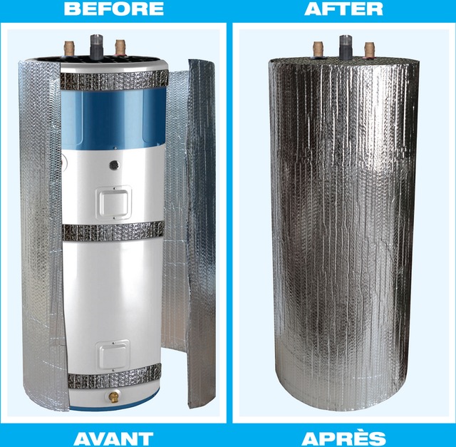 Ecoshades 40Gal DIY Hot Water Heater Jacket/Blanket, Grey Canadian Tire