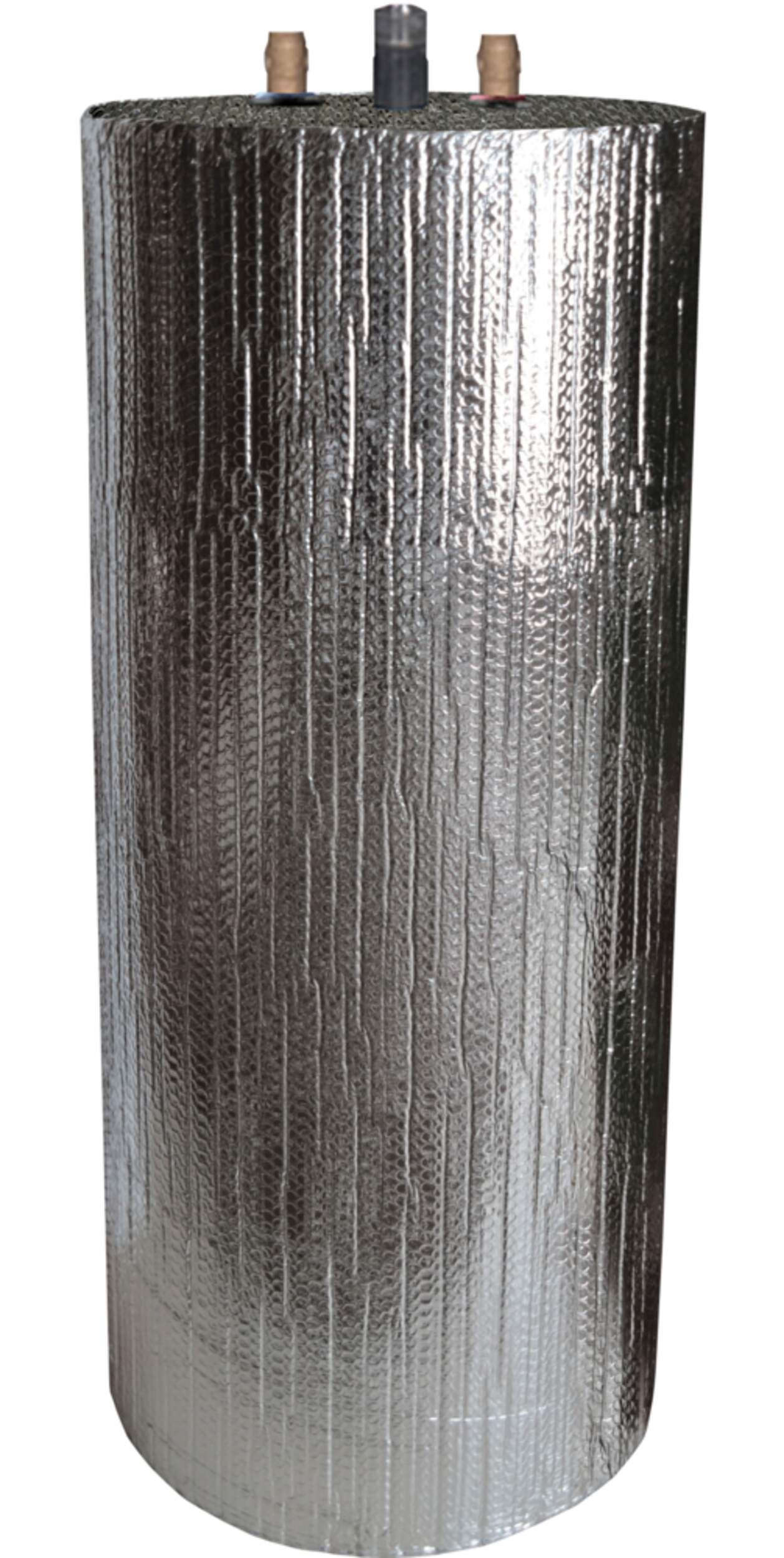 Ecoshades 60-Gal DIY Hot Water Heater Jacket/Blanket, Grey Front_Elevated