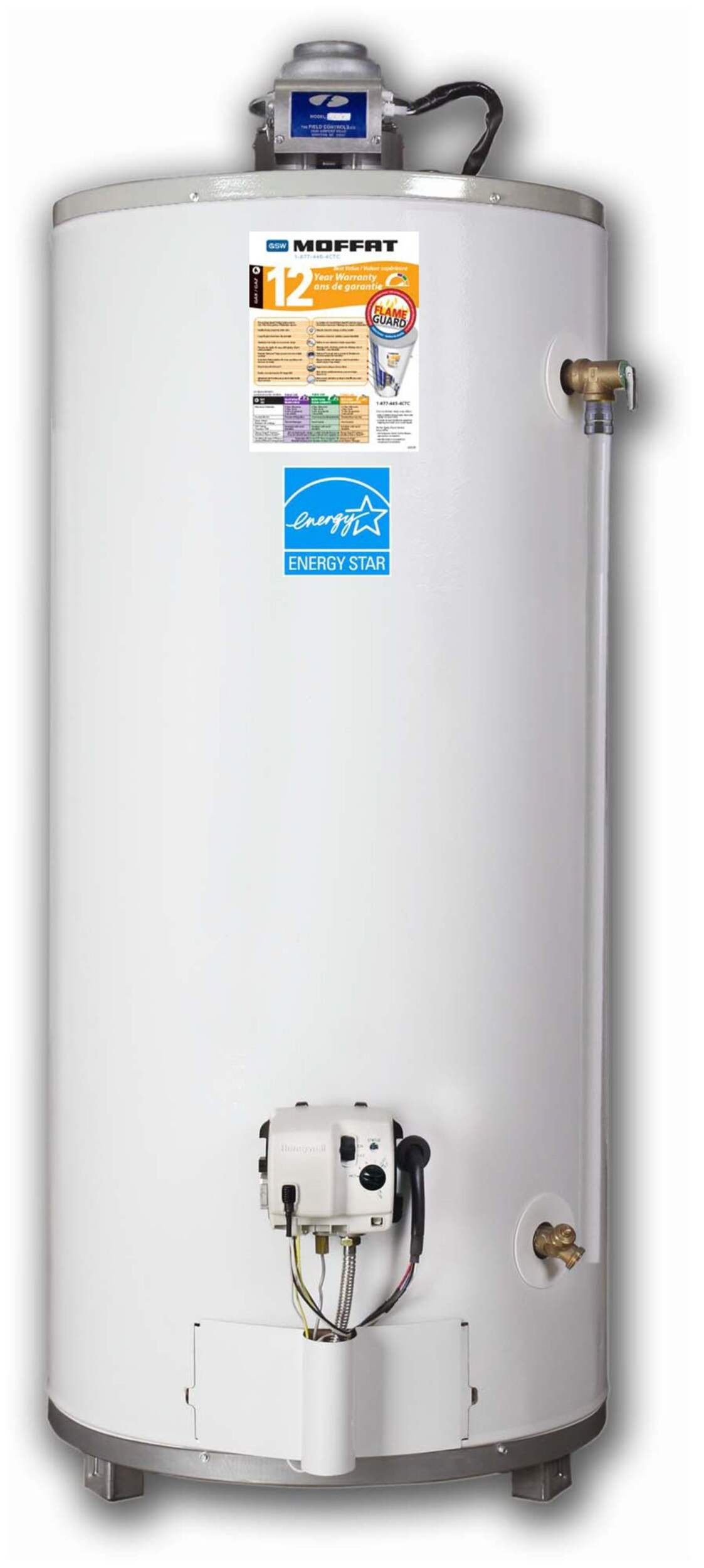 Moffat G12 41 Gallon Conventional Gas Water Heater Front_Flat