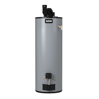 Chauffe-eau au gaz naturel GSW G650T62N-PDV-ES2, 62 000 BTU, 189 l, blanc cassé Front_Flat