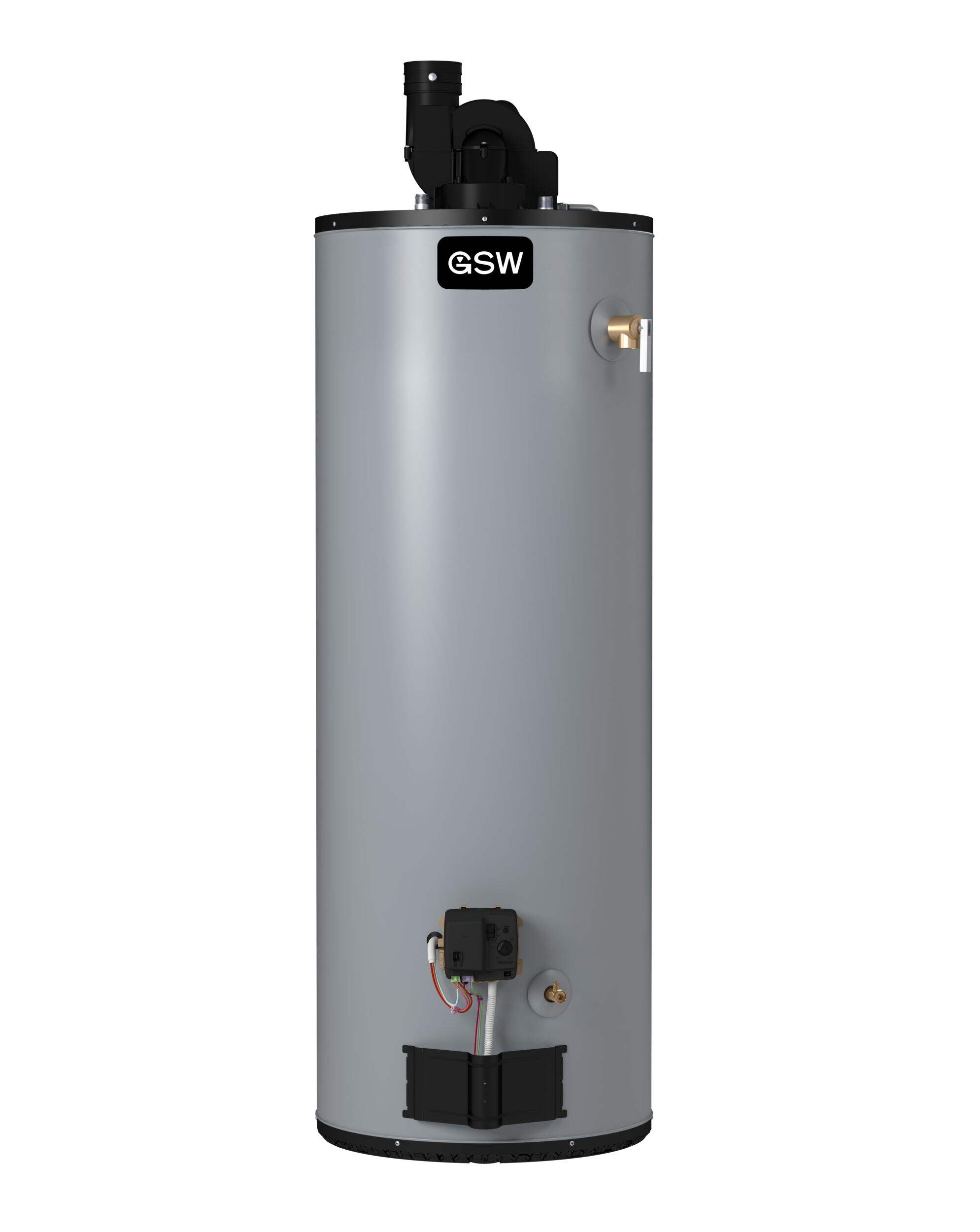GSW G650T62N-PDV-ES2 62,000-BTU 189-L Natural Gas Water Heater, Off-White Front_Flat