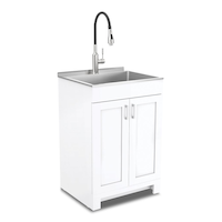 Armoire à lessive tout-en-un CANVAS Caplin, 24 po la x 20 po P x 35 po H, blanc Front_Three_Fourths_Angled_Right