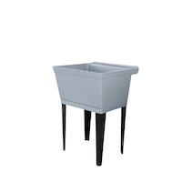 Tehila Standard Laundry Tub with Steel Legs, 24-in x 23-in x 34-in, Assorted Colours