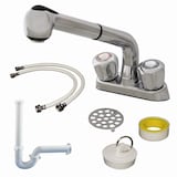 Robinet à douchette rétractable pour cuve à lessive