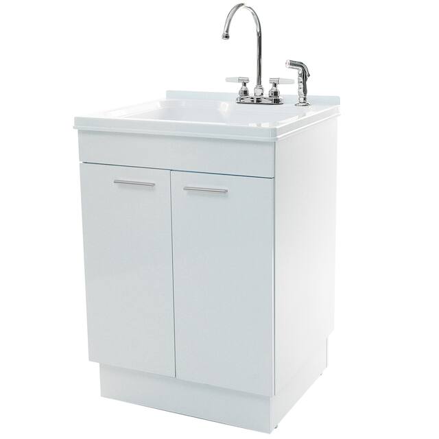 Cabinet Laundry Tub With Faucet 