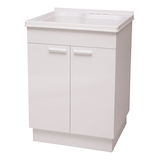Cuve de lessivage et armoire Transform, 24,3 po l x 21,5 po D x 34 po H, blanc Front_Angled_Left