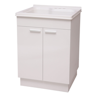 Cuve de lessivage et armoire Transform, 24,3 po l x 21,5 po D x 34 po H, blanc Front_Angled_Left