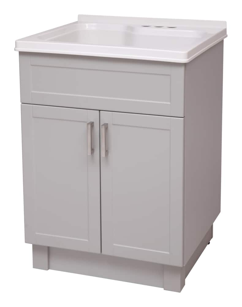 Transform Laundry Tub & 24.3" W x 21.5" D x 34" H, Grey