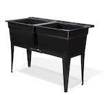 Technoform Laundry Tub Conversion Kit,  Black Front_Angled_Left