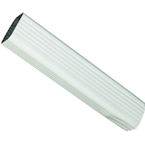 Euramax Aluminum Downspout Extension, 2 x 3 x 15-in, White Front_Angled_Left