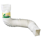 Euramax Flex-A-Spout™ 25 to 55-in Downspout Extension, White Composite_or_Mixed