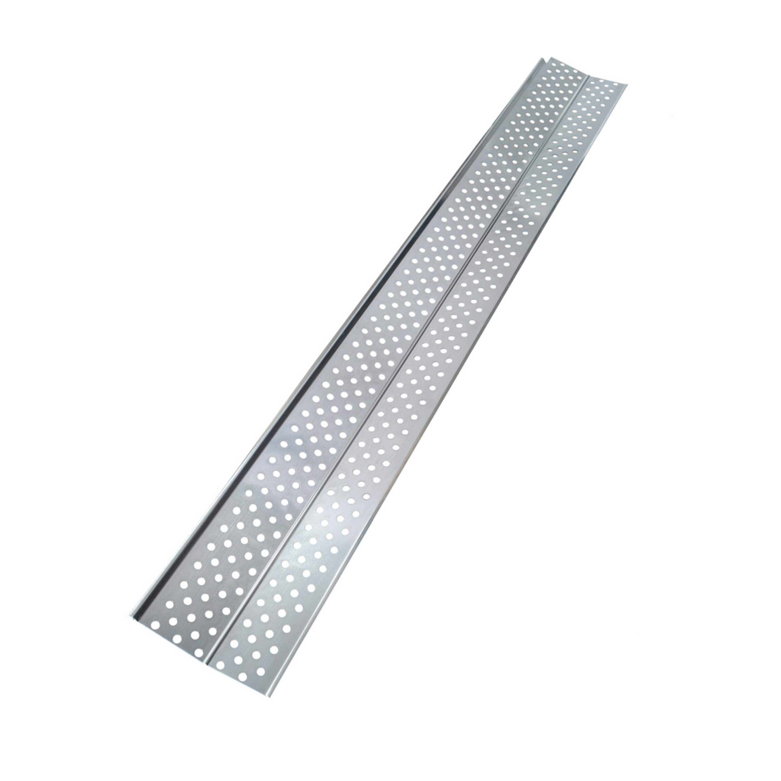 Home Screen Aluminum Gutter Guards, 5 x 36-in, 5-pk Front_Angled_Left