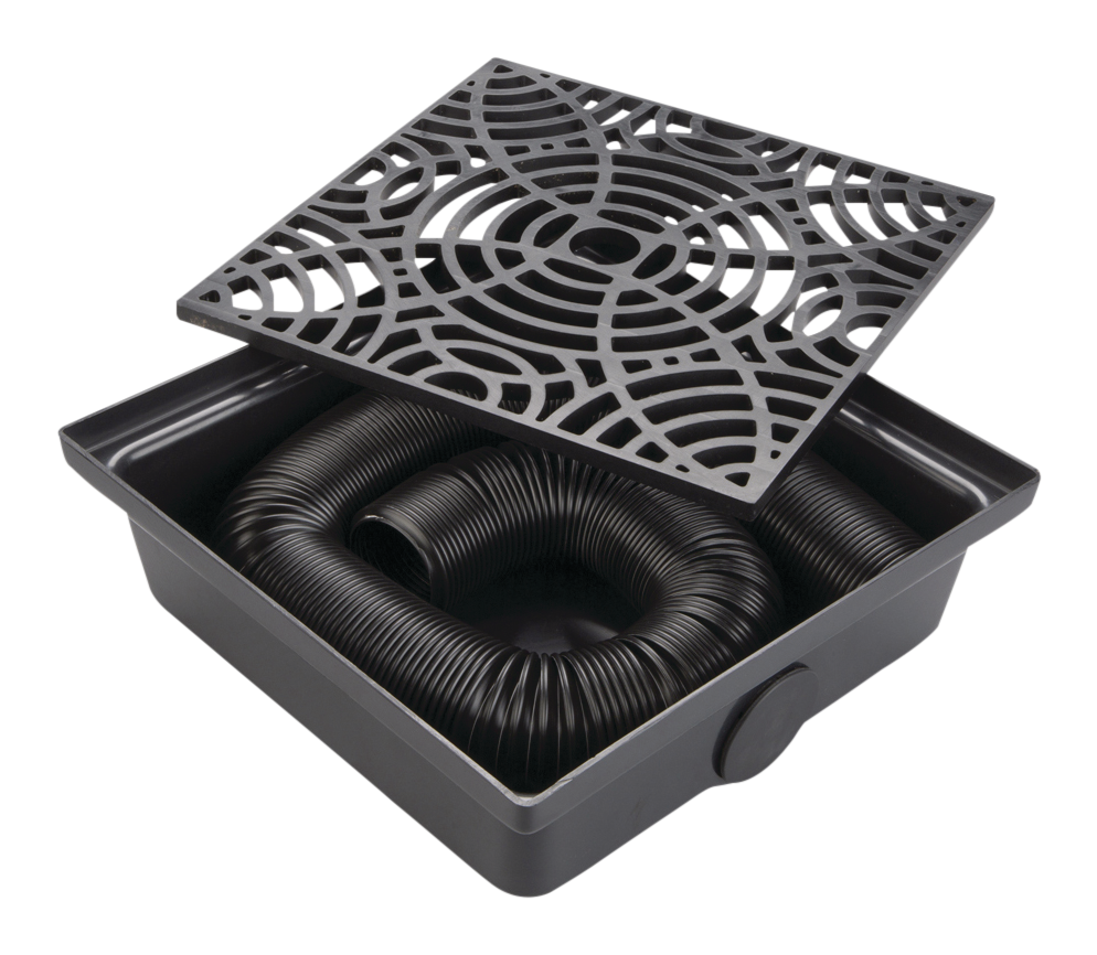 Euramax StealthDrain® Low Profile Catch Basin, Black Canadian Tire