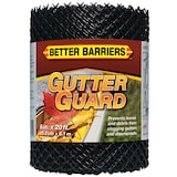 Vantage Gutter Guard, for Leaves, 6-in x 25-ft, Black Front_Flat