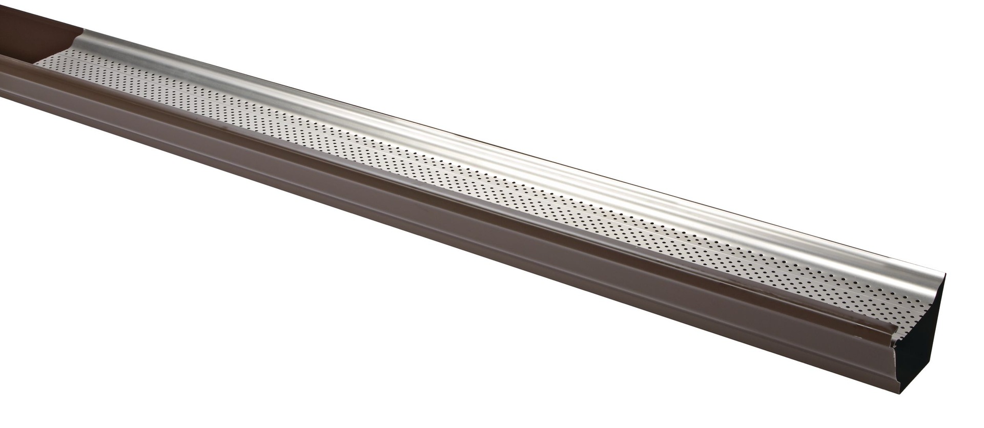 Holmes Smart Screen 20ft Aluminum Gutter Guard, Metallic, 5pk