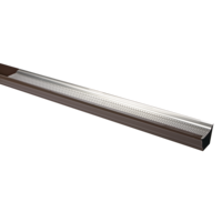 Holmes Smart Screen 20-ft Aluminum Gutter Guards, Metallic, 5-pk Front_Angled_Left