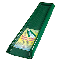 24-in Plastic Downspout Splash Block, Green Overhead_Plunge