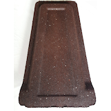 Plastic Downspout Splash Block, Brown Overhead_Plunge