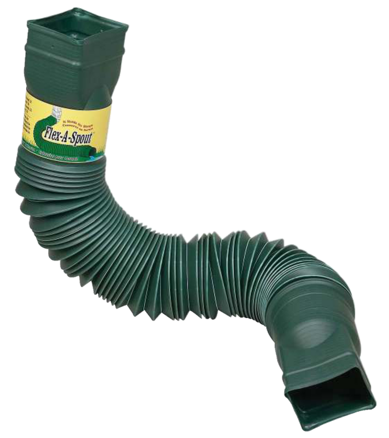 Euramax FlexASpout™ 25 to 55in Downspout Extension, Green Canadian Tire