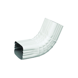 Euramax Aluminum Downspout A Elbow, 2 x 3-in, White Front_Three_Fourths_Angled_Left