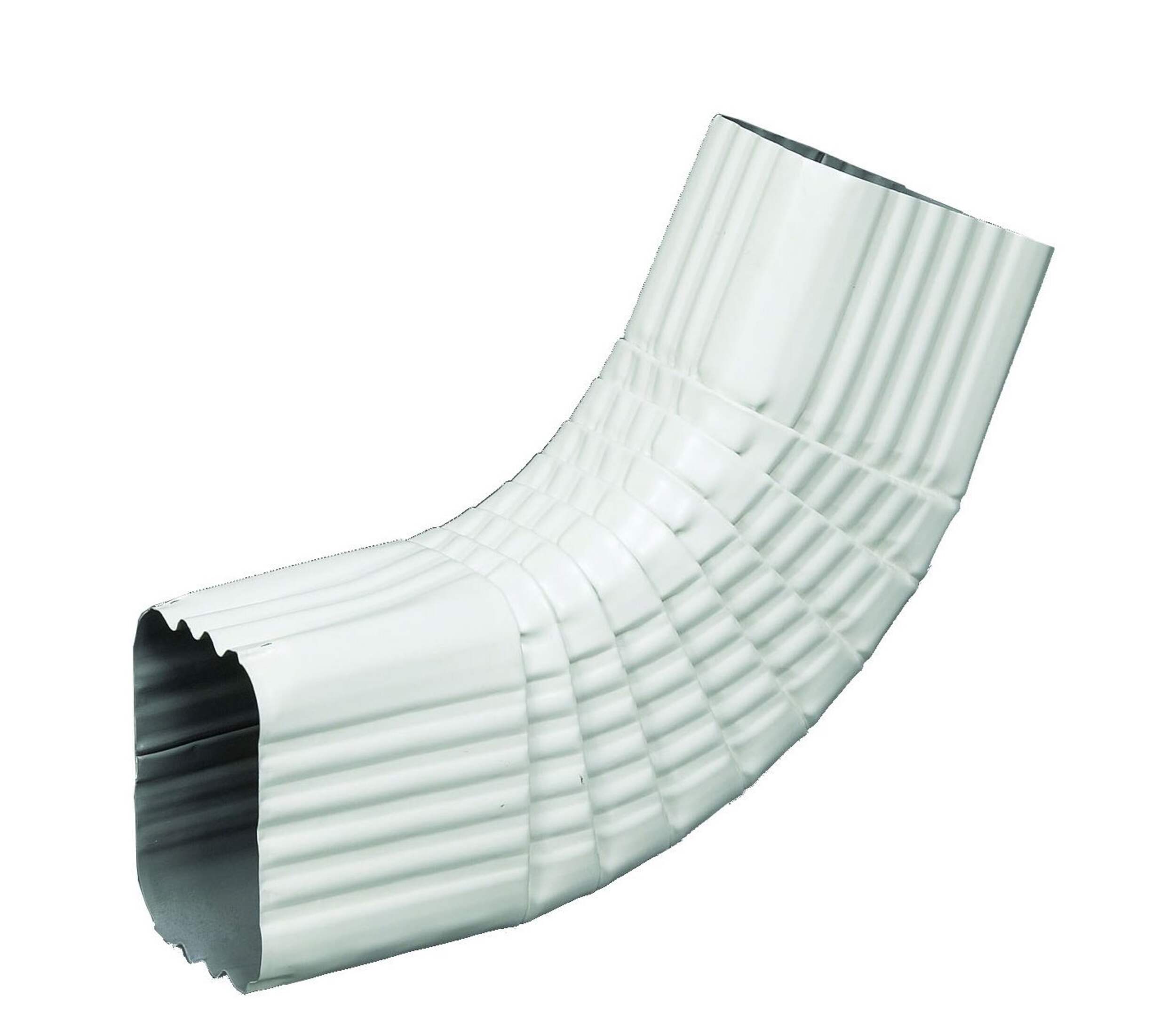 Coude en B pour descente pluviale Euramax, 2 x 3 po, blanc Front_Angled_Left