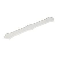 Euramax Aluminum Downspout Band, White Front_Angled_Left