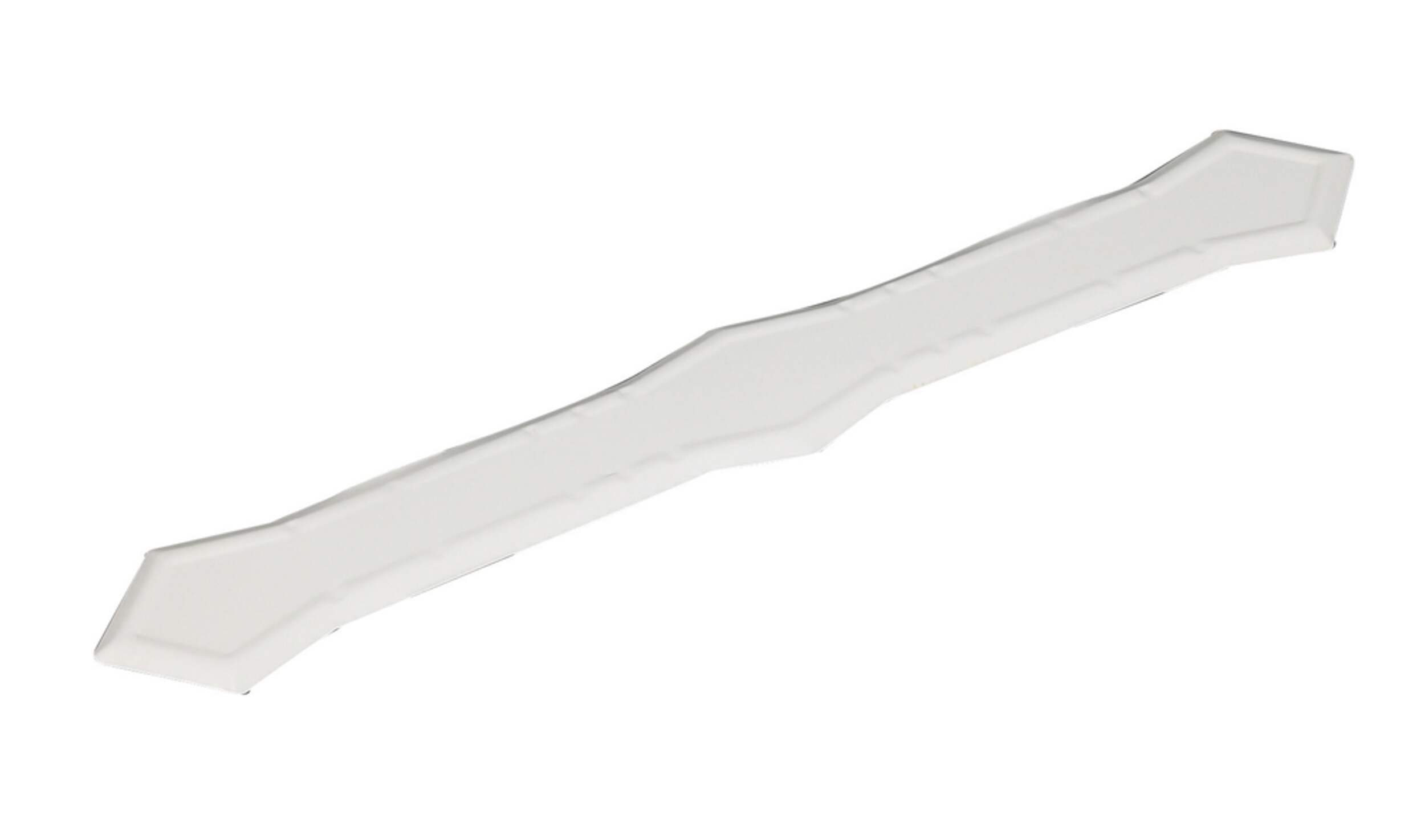 Euramax Aluminum Downspout Band, White Front_Angled_Left