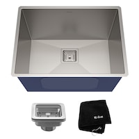 Cuve de lavage simple Kraus Pax PRO, 24 po L x 19 po l x 12 po H, acier inoxydable Overhead_Plunge