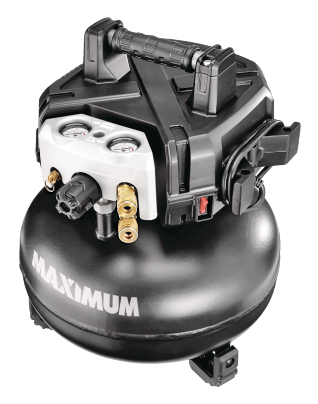 MAXIMUM 6Gallon OilFree Portable Pancake Air Compressor, 150 PSI