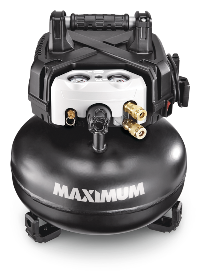 MAXIMUM 6Gallon OilFree Portable Pancake Air Compressor, 150 PSI
