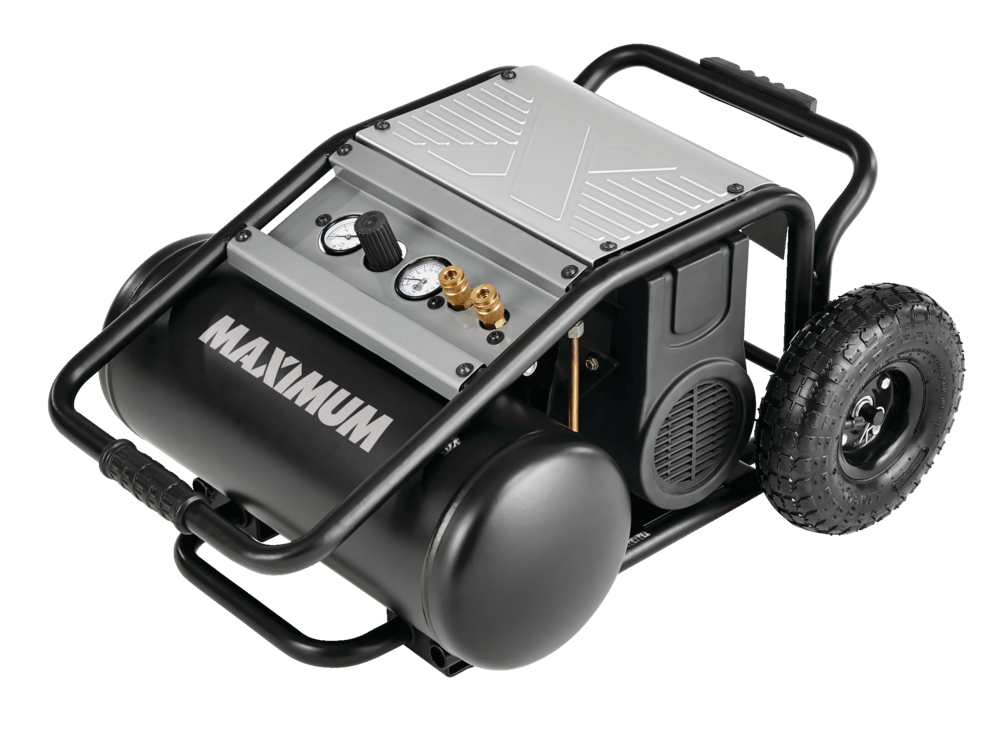 MAXIMUM 5Gallon OilFree Portable Jobsite Dolly Air Compressor, 200 PSI Canadian Tire