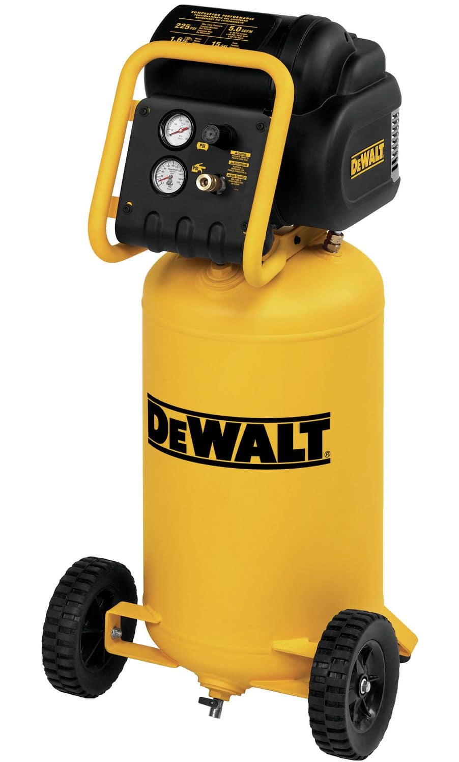 DEWALT D55168 15-Gallon Oil-Free Portable Workshop Vertical Air