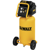 DEWALT D55168 15-Gallon Oil-Free Portable Workshop Vertical Air Compressor, 225 PSI Front_Angled_Left