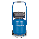 Mastercraft 10-Gallon Oil-Free Portable Vertical/Horizontal Air Compressor, 135 PSI, 1.8 HP Front_Flat