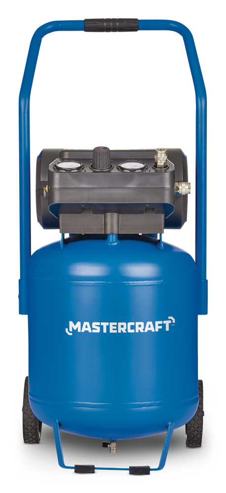 Mastercraft 10 Gallon Oil Free Portable Horizontalvertical Air Compressor 135 Psi 18hp 1169