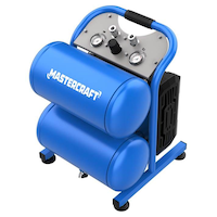 Mastercraft 5-Gallon Air Compressor with Control Panel, 175 PSI, 1.5 HP Front_Three_Fourths_Angled_Left