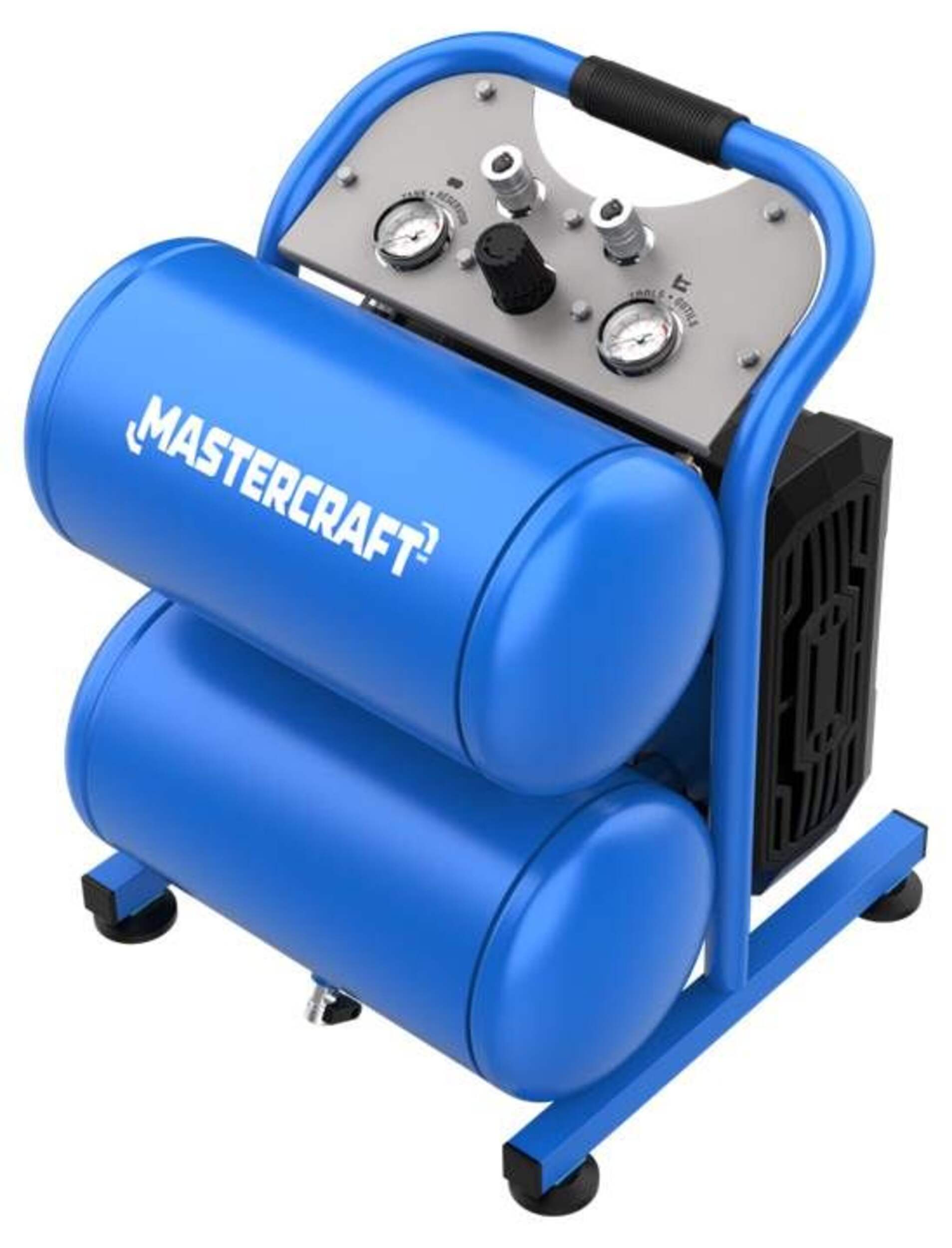 Mastercraft 5-Gallon Air Compressor with Control Panel, 175 PSI, 1.5 HP Front_Three_Fourths_Angled_Left