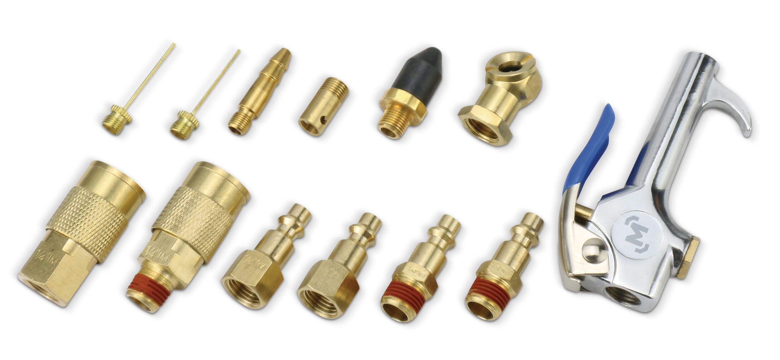 Mastercraft Copper Air Blow & Inflation Kit, Inflates/Cleanses, 13-pc, 1/4-in Composite_or_Mixed