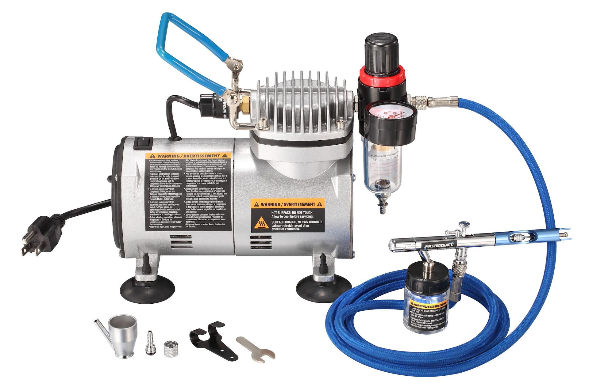 Small air store compressor for airbrush