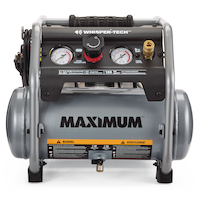 Compresseur d'air silencieux MAXIMUM, 2 gallons Front_Flat