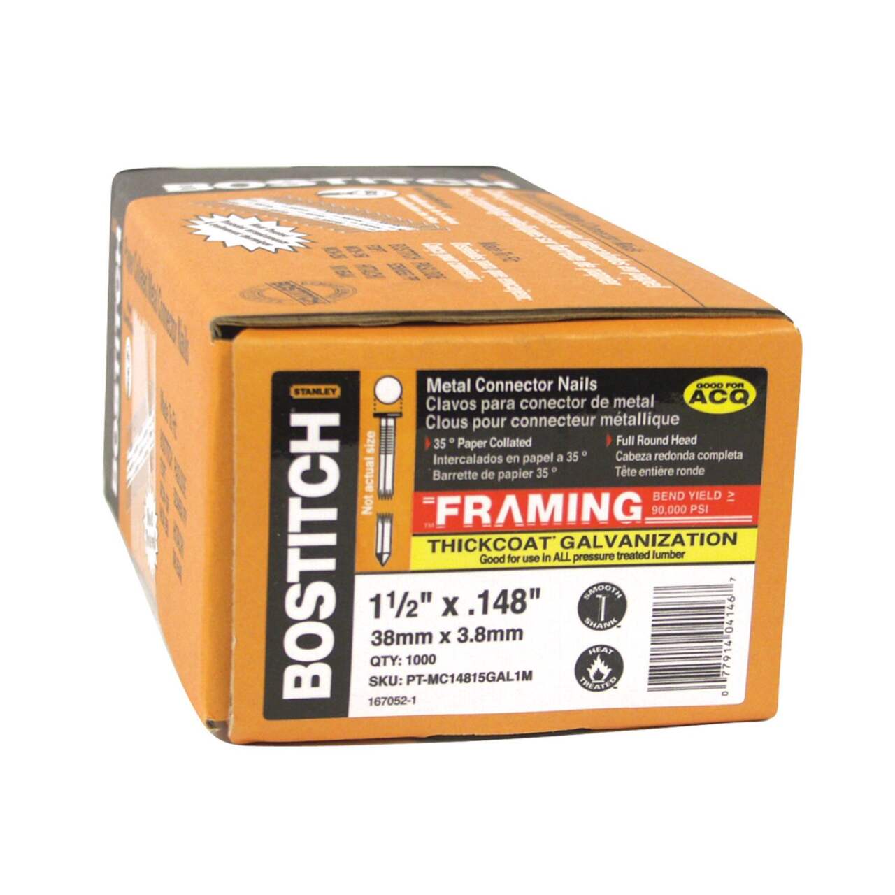 Bostitch 35 Degree Paper Tape Metal Connector Nails 1 1 2 in x