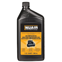 NUAIR Synthetic Air Compressor Oil, Synthetic Formula, 32-oz