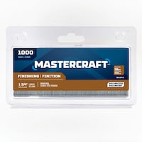 Clous de finition Mastercraft, calibre 18, 1 3/4 po, paq. 1000 Front_Flat