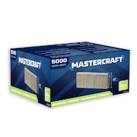 Mastercraft 18-Gauge Narrow Crown Staples, 3/4 x 1/4-in, 5000-pk Front_Angled_Right