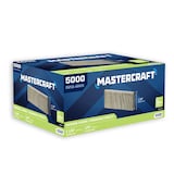 Mastercraft 18-Gauge Narrow Crown Staples, 1-1/8 x 1/4-in, 5000-pk Front_Angled_Right