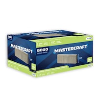 Mastercraft 18-Gauge Narrow Crown Staples, 1-1/4 x 1/4-in, 5000-pk Front_Angled_Right