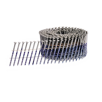 Clous torsadés brillants en rouleau 15 degrés Mastercraft, 2 x 0,099 po, paq. 3600