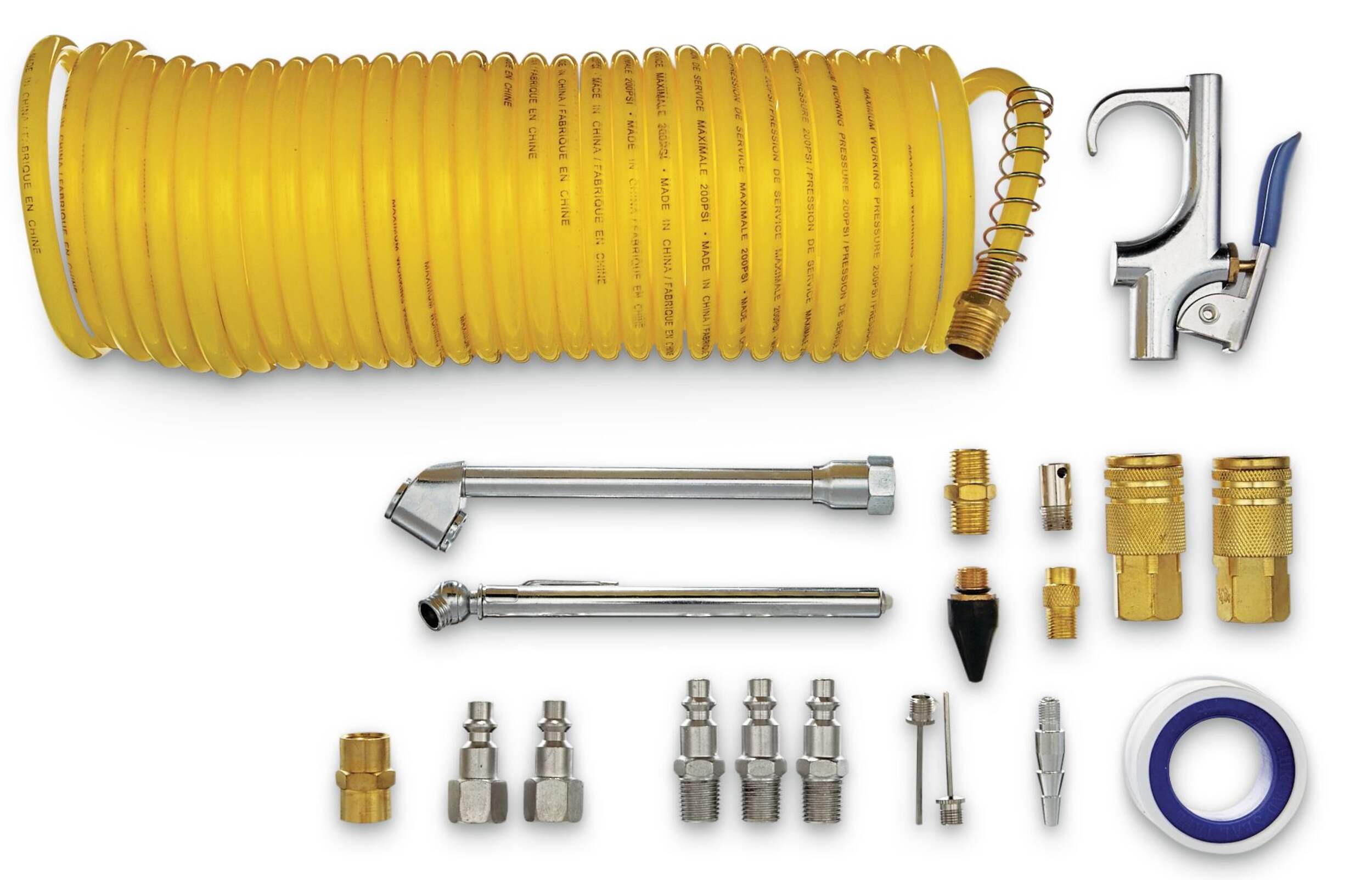 Mastercraft Air Compressor Accessory Kit with Hose, 20-pc Composite_or_Mixed